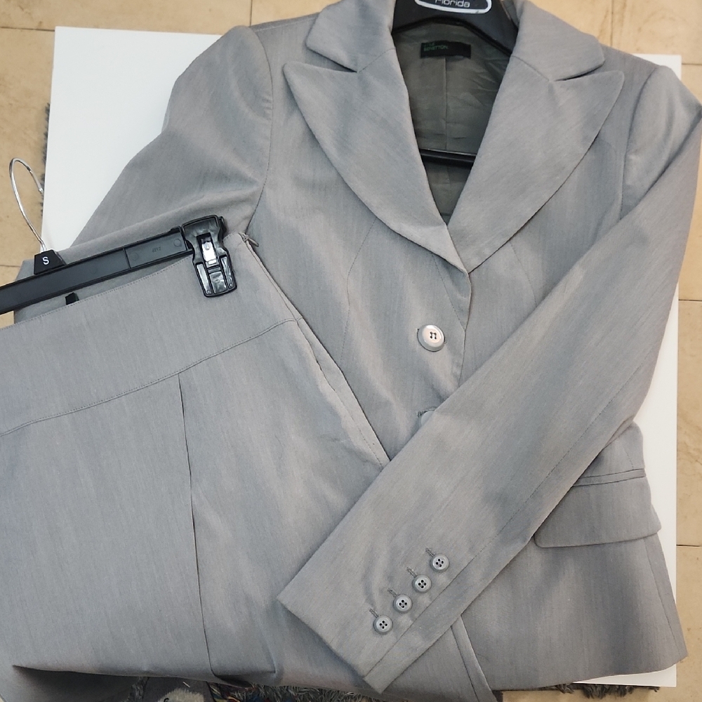 United Colors Of Benetton Gray Blazer